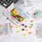 3x4 inch 100PCS Resealable Smell Proof Bags,Holographic Packaging Bags, Foil Pouch baggies, Clear Small Mylar Ziplock Bag for Jewelry,Candy,Food Storage and Party Favor